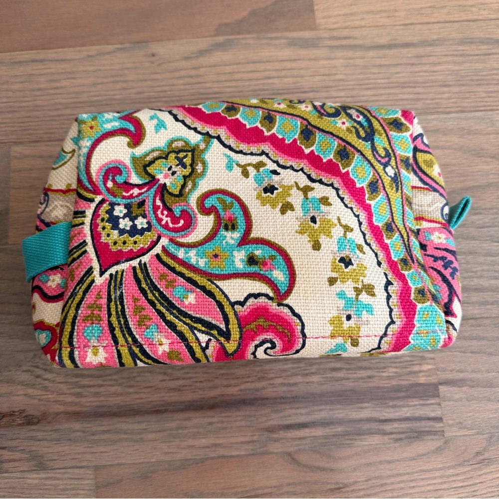 Spartina 449 Paisley Linen Make Up/ Cosmetic Bag - Picture 6 of 10